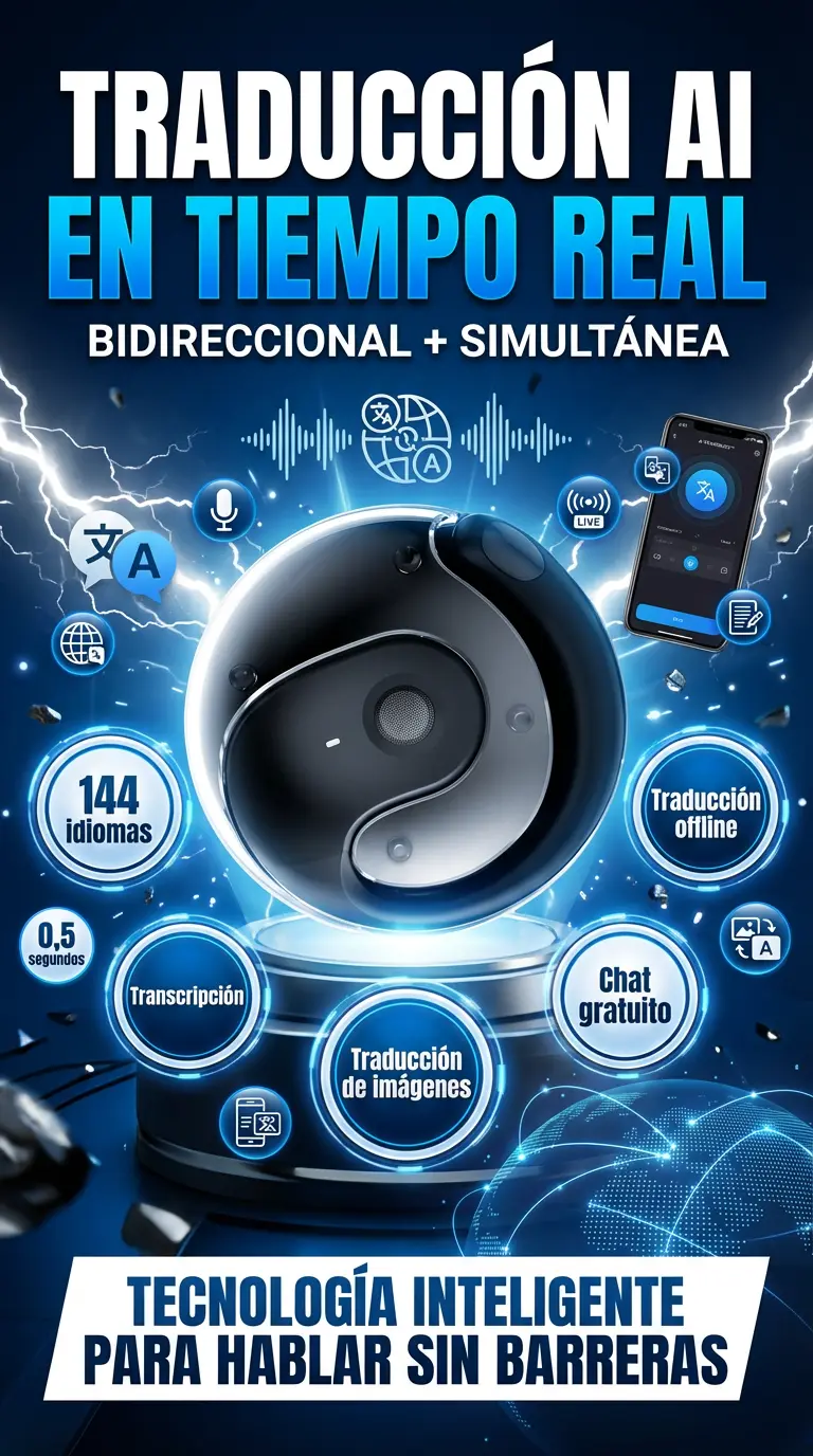 AI TRANSBUDS™ Audífonos Traductor de 144 idiomas original