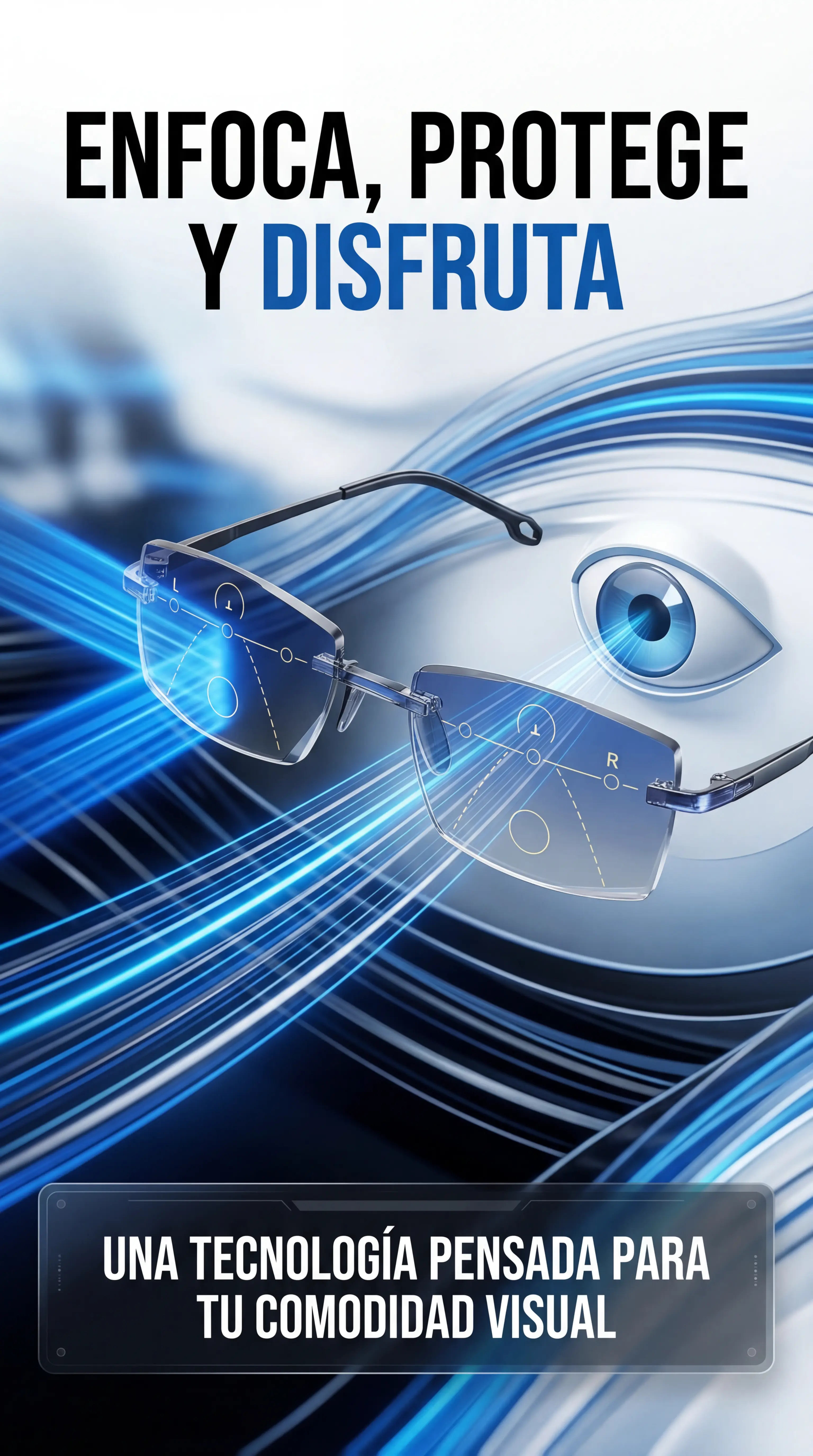 Gafas multifocales 2 en 1 con protección contra luz azul - eyeglasses pro