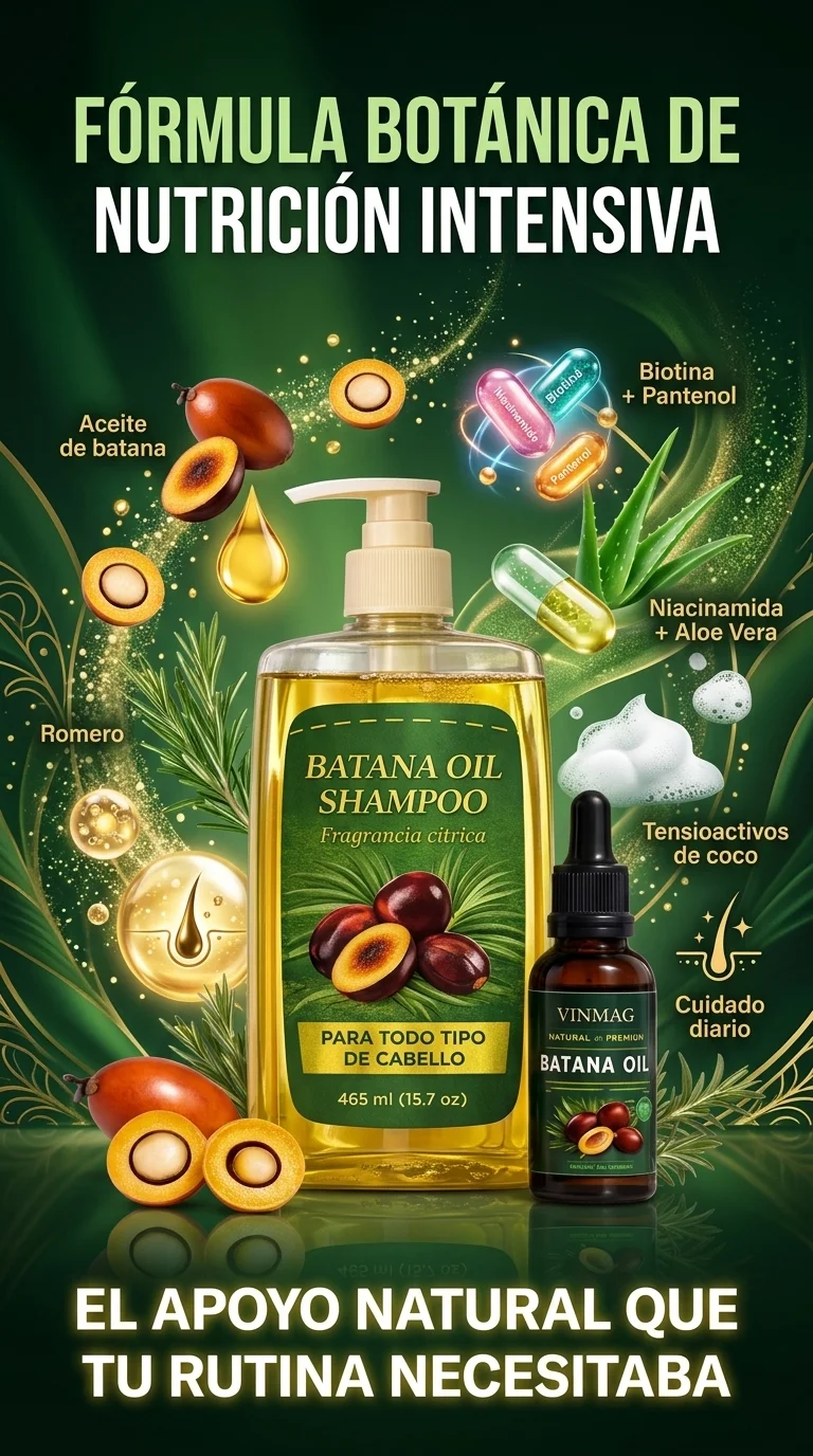 Batana Oil Shampoo + Aceite de Batana – Tratamiento Capilar Completo 2 Pasos